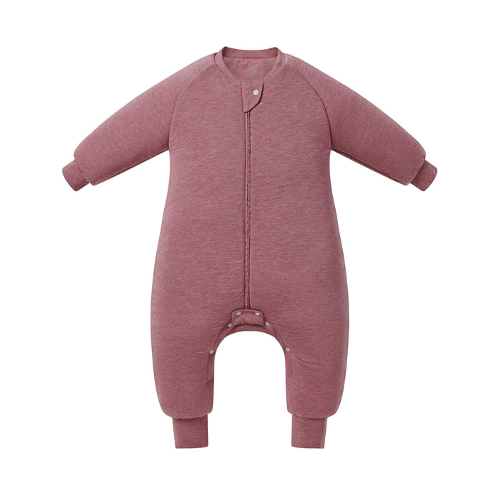 Nest Designs Long Sleeve Footed Sleeper - Pantone Hawthorn Rose