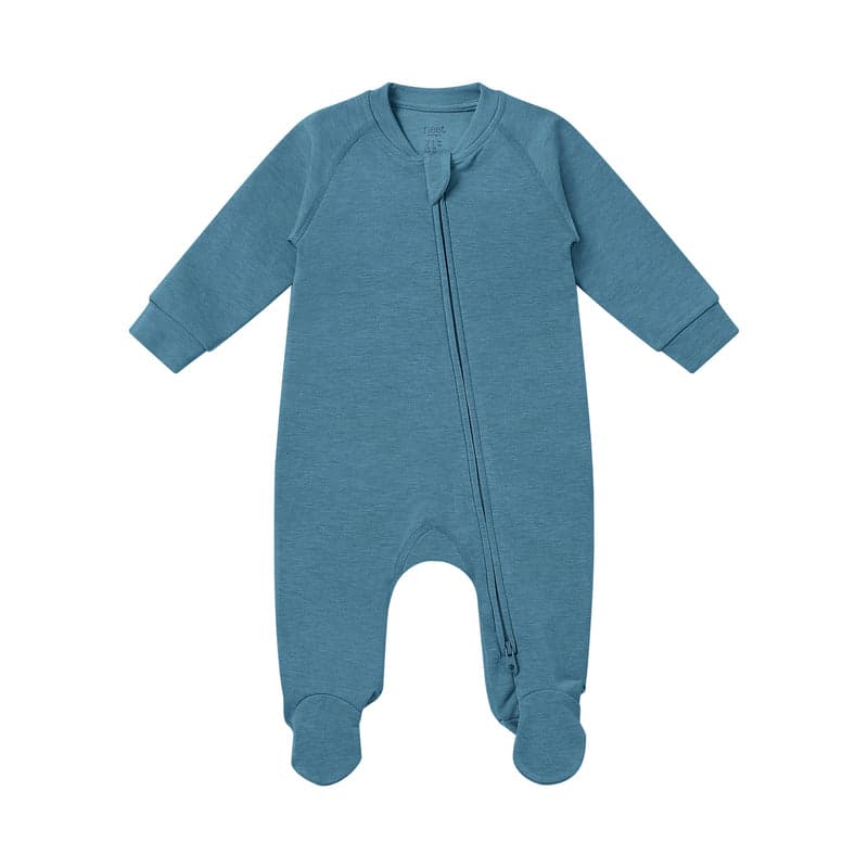 Nest Designs Long Sleeve Footed Sleeper - Pantone Storm Blue