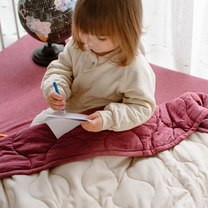 Nest Designs PANTONE Quilted Bamboo Jersey Winter Blanket 3.2T Small - Hawthorn Rose 140cm x 110cm