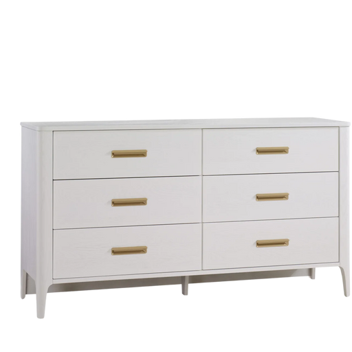 Natart Como Double Dresser 52"(8 drawers) - White