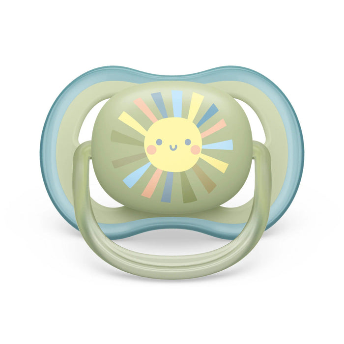 Avent Ultra Air Pacifier 2PK 0-6M - Sun Blue Rainbow