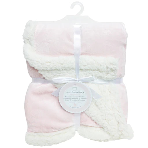 Piccolo Bambino Reversible Micro Chamois Blanket - Pink PB1344-1PK