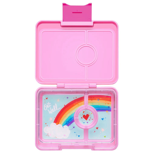 Yumbox Snack3 - Power Pink w/ Rainbow Tray