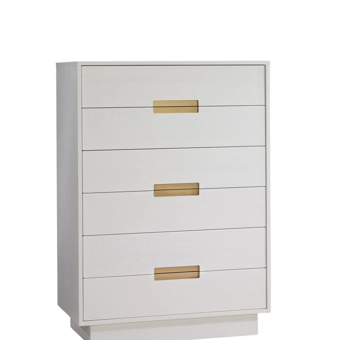 Natart Como 6 Drawer Dresser - White
