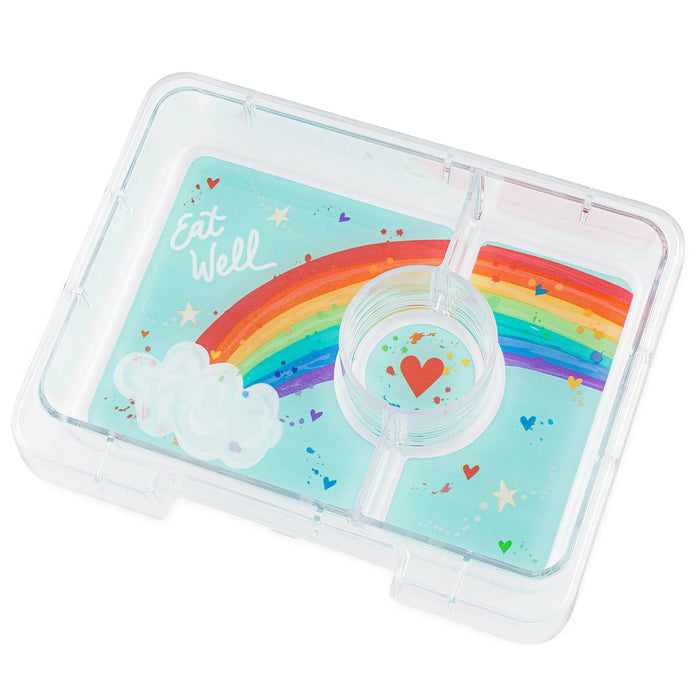 Yumbox Snack 3 - Coco Pink with Rainbow Tray