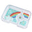 Yumbox Tapas 4 - Capri Pink with Rainbow Tray