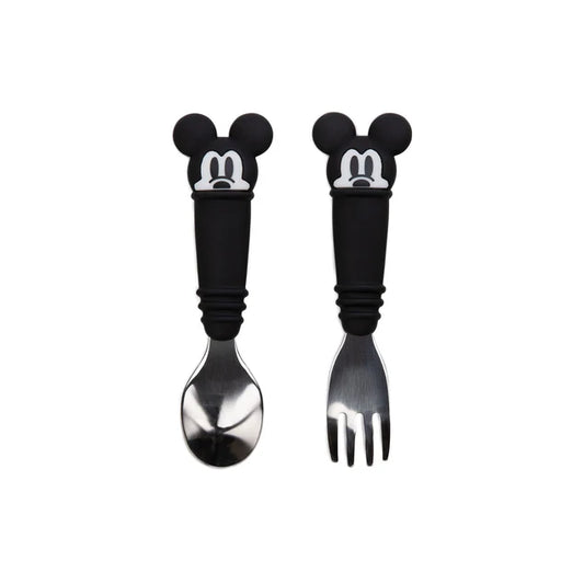 Bumkins Stainless Steel Spoon + Fork Mickey Mouse