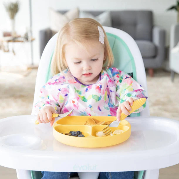 Bumkins Stainless Steel Spoon + Fork Pineapple