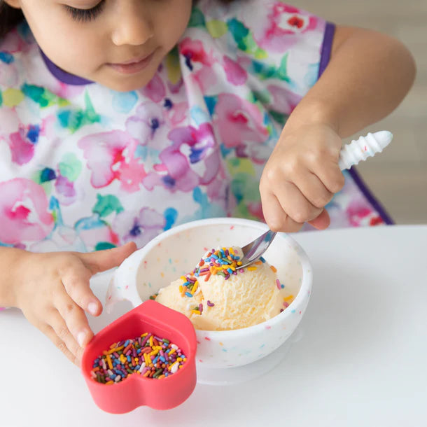 Bumkins Stainless Steel Spoon + Fork Vanilla Sprinkle