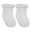 Kushies Baby Socks - White Solid 0-3m