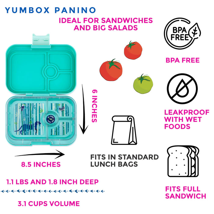 Yumbox Panino4 - Tropical Aqua w/ Panther Tray