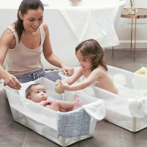 Stokke Flexi Bath V2 Bundle Trans - Sandy Beige