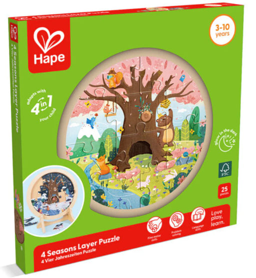 Hape FF-4 Seasons Layer Puzzle E1653