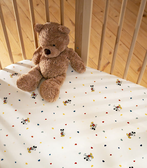 Stokke Sleepi V3 Bed Fitted Sheet - Mickey Celebration