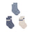 Snugabye Organic 3-Pack Baby Crew Socks - Folkstone Grey