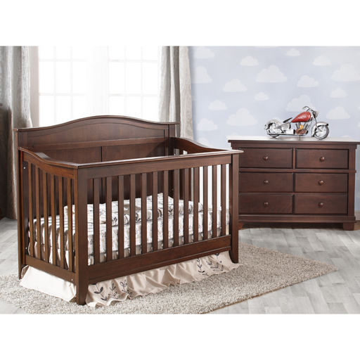 Pali Napoli Arch Top Forever Crib + Torino Double Dresser - Macacchino (Markham Store Pick Up ONLY)
