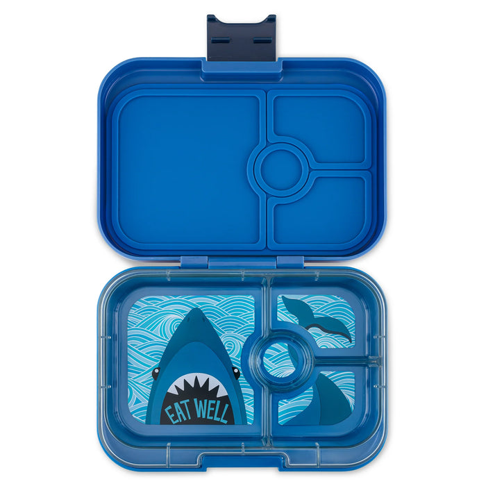 Yumbox Panino4 - Surf Blue w/ Shark Tray