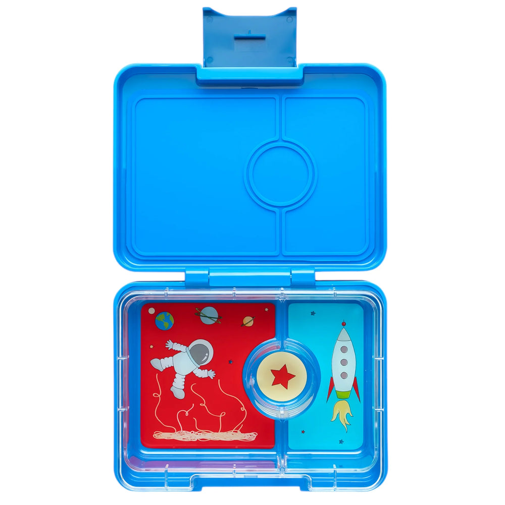 Yumbox Snack3 - Surf Blue w/ Rocket Tray