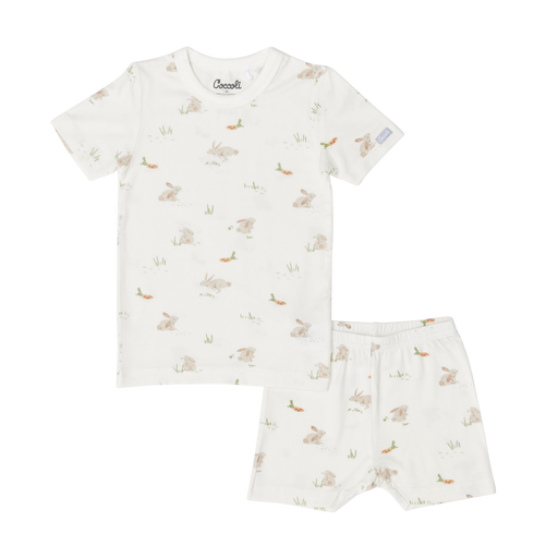 Coccoli Short Sleeve Modal Pyjama - Rabbits