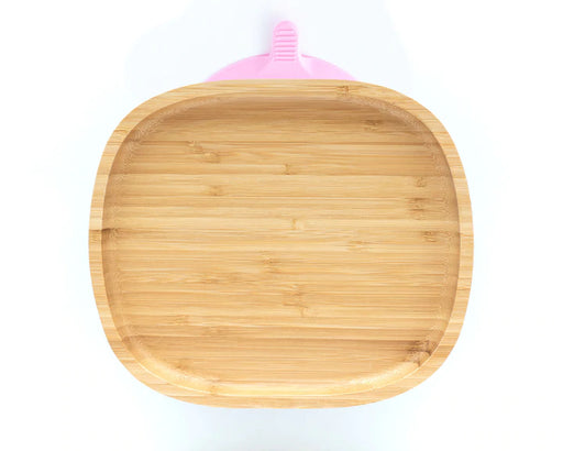 Eco Rascals Toddler No Section Plate - Pink