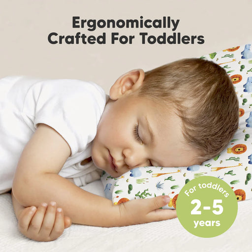 KeaBabies Standard Toddler Pillow - Zoo