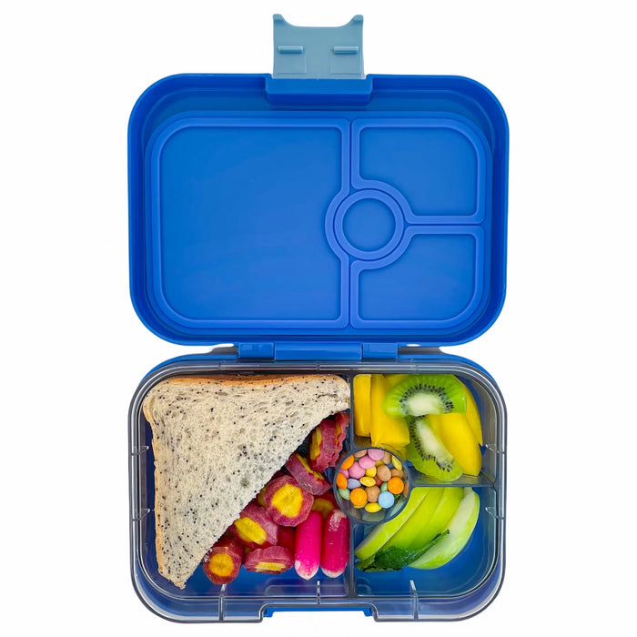 Yumbox Panino4 - Surf Blue w/ Dinosaur Tray