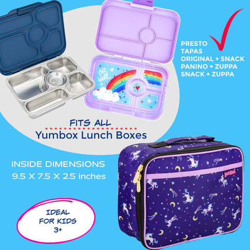 Yumbox Classic Lunch Bag - Unicorn Purple