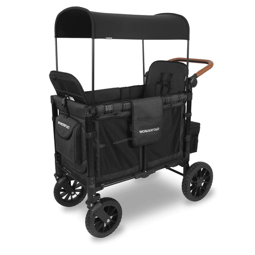 WonderFold W2 Luxe Stroller Wagon - Volcanic Black