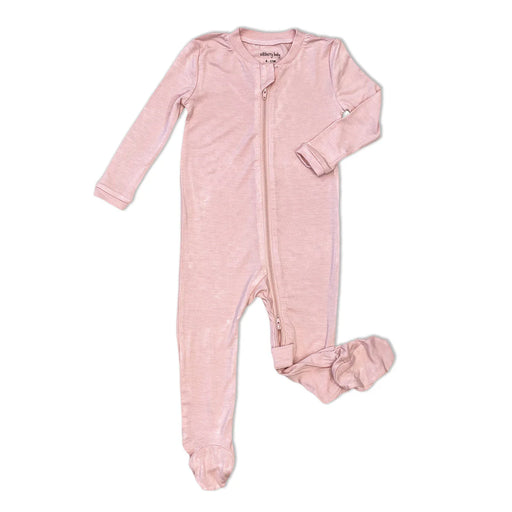 Silkberry Baby Bamboo Footed Sleeper with Two Way Zipper - Teatime