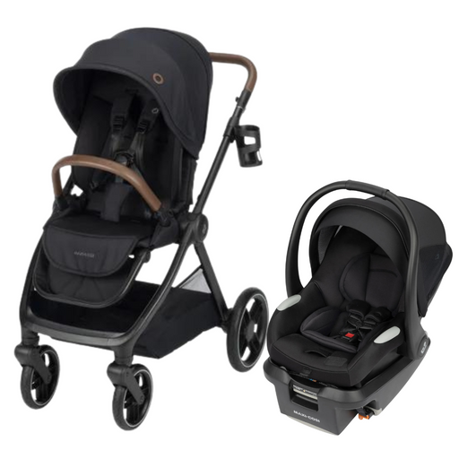 Maxi Cosi Oxford Stroller Essential Black + Mico Luxe+ Absolute Black Travel System