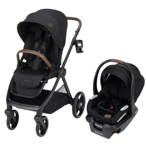 Maxi Cosi Oxford Stroller Essential Black + Mico Luxe+ Designer Black Travel System