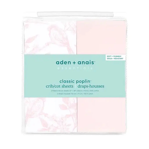 Aden Classic Poplin Crib Sheets 2pk - Flower Bloom