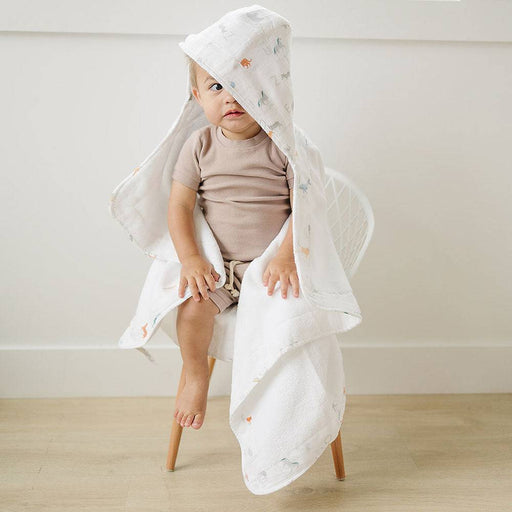 Bebe Au Lait Baby Hooded Towel Animal Alphabet