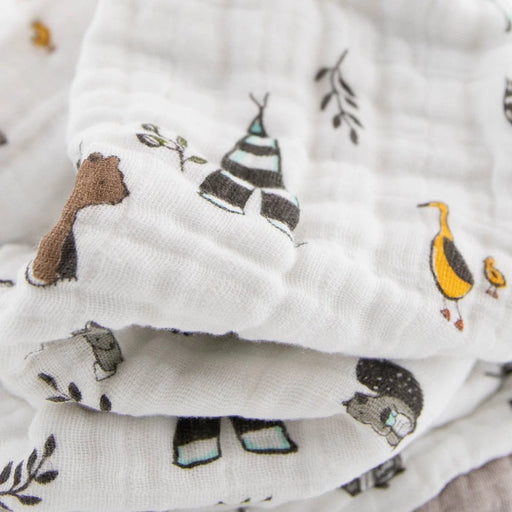 Little Unicorn Cotton Muslin Baby Quilt - Forest Friends