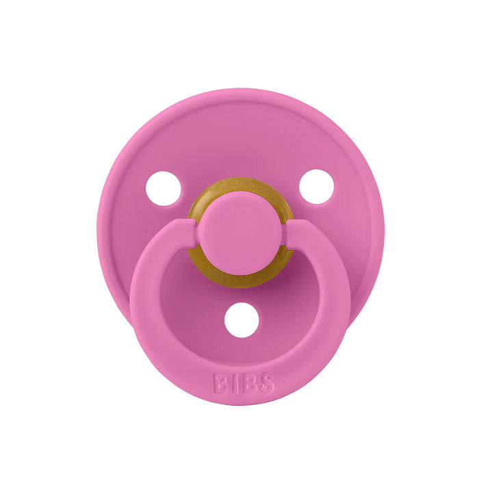 Bibs Pacifier Original Colour Latex 2Pk - Bubblegum/Peri 0-6M