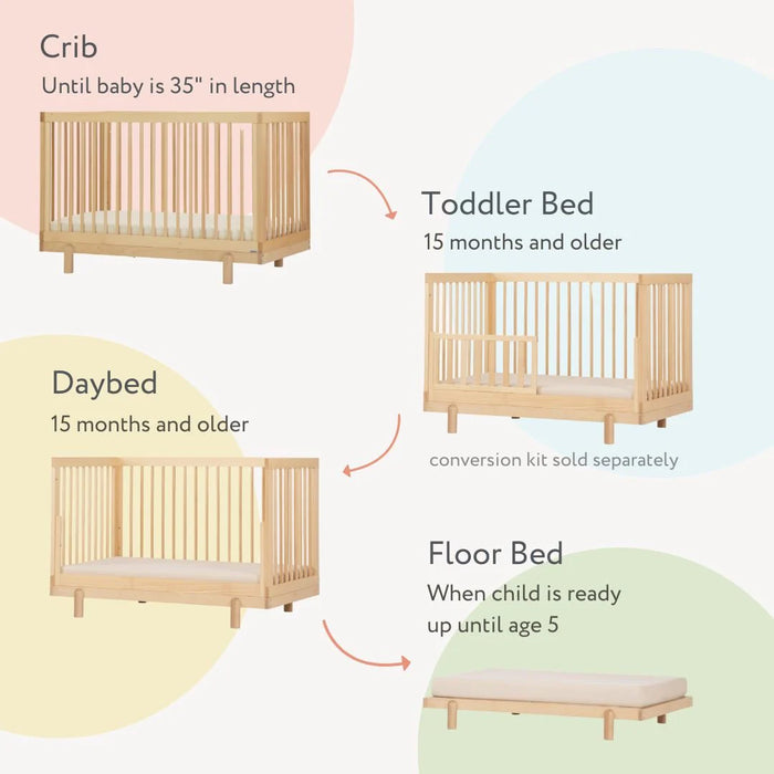 Dadada Bliss 4-in-1 convertible Crib - Natural