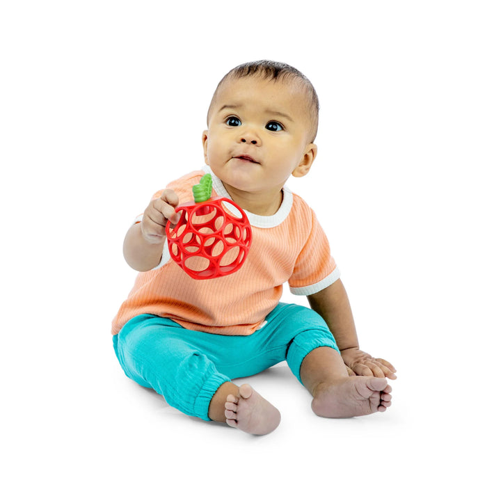 Bright Starts Hold My Own Easy Grasp Teether Toy - Apple