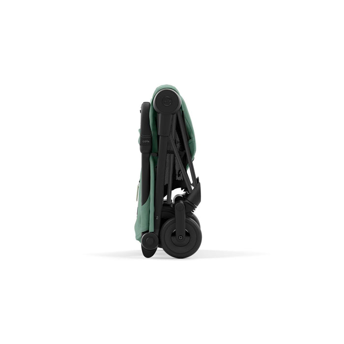 Cybex Coya Ultra-compact Stroller Matt Black Frame - Leaf Green