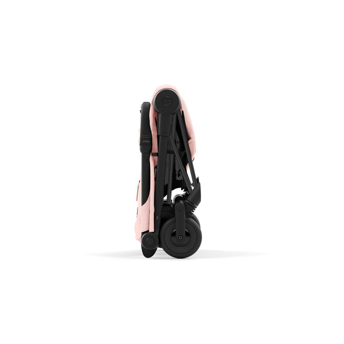 Cybex Coya Ultra-compact Stroller Matt Black Frame - Peach Pink