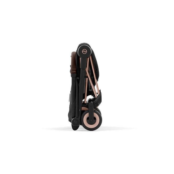 Cybex Coya Ultra-compact Stroller Rosegold Frame - Sepia Black