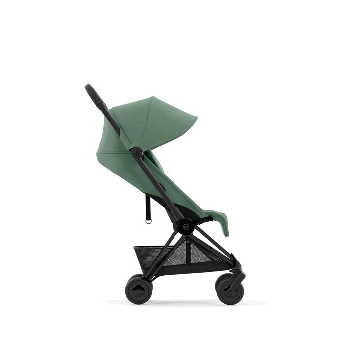 Cybex Coya Ultra-compact Stroller Matt Black Frame - Leaf Green
