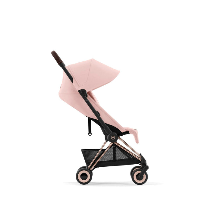 Cybex Coya Ultra-compact Stroller Rosegold FrameR - Peach Pink