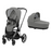 Cybex Priam 4 Stroller - Chrome Frame with Soho Grey Seat + Carry Cot Bundle