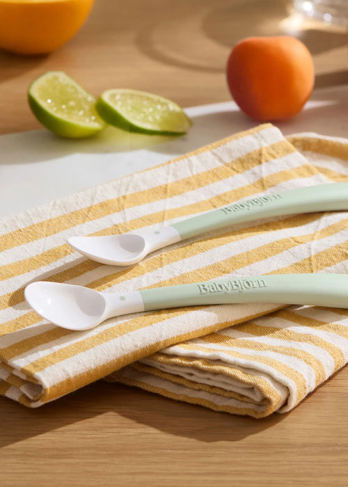 Bjorn Baby Feeding Spoon 2pk - Powder Green