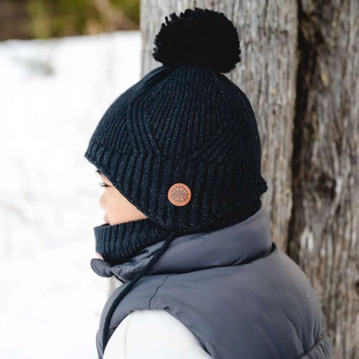 Calikids Knit Windproof Hat - Titanium