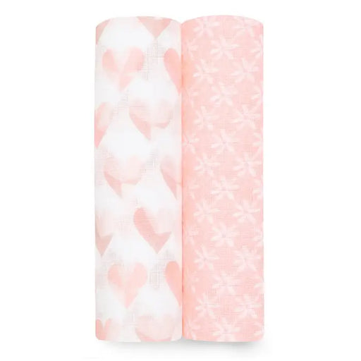 Aden + Anais Piece of my Heart 2-pack Swaddles