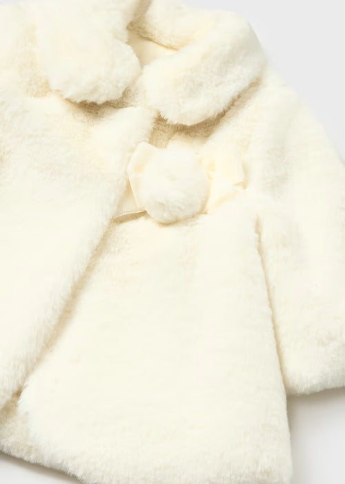 Mayoral Faux Fur Coat - Crudo 2405