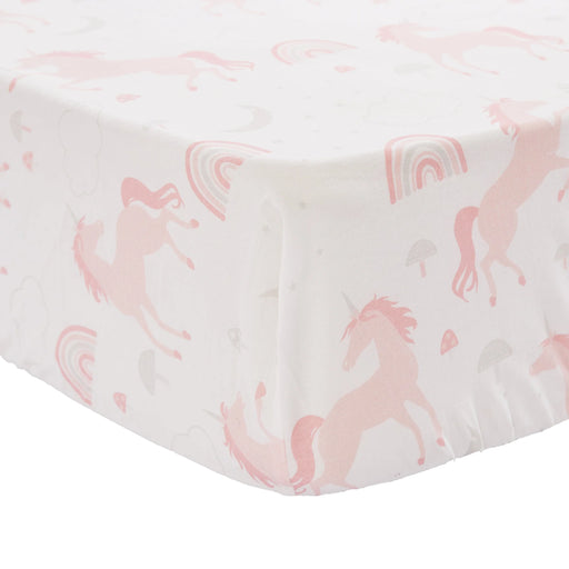 Levtex Cotton Crib Fitted Sheet - Colette Unicorn