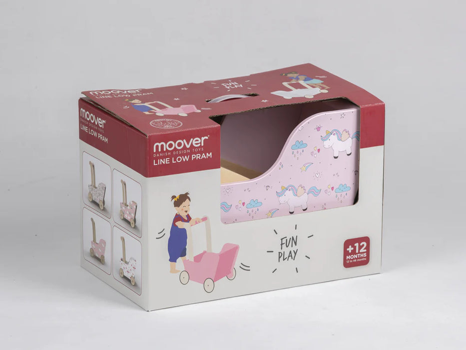 Moover Unicorn Pram - Pink