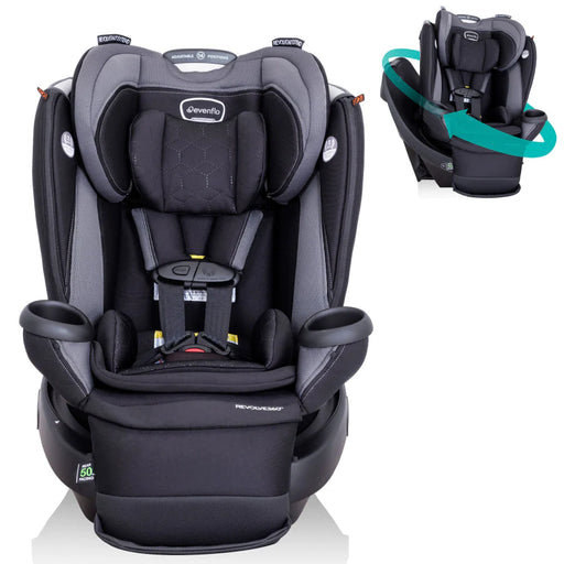 Evenflo Revolve360 Extend All-In-One Car Seat w/Quick Clean Cover - Revere Gray